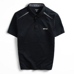 Sporty Polo Shirt with Shoulder Panel Design – GFYTUOO001