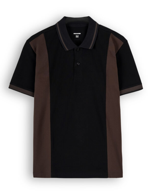 Elegant and Sophisticated Panel-Designed Polo Shirt – LK00942